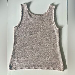 Sequin sleeveless top